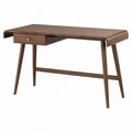 Walnut Veneer Office Desk with Drawer 120cm x 60cm x 75cm