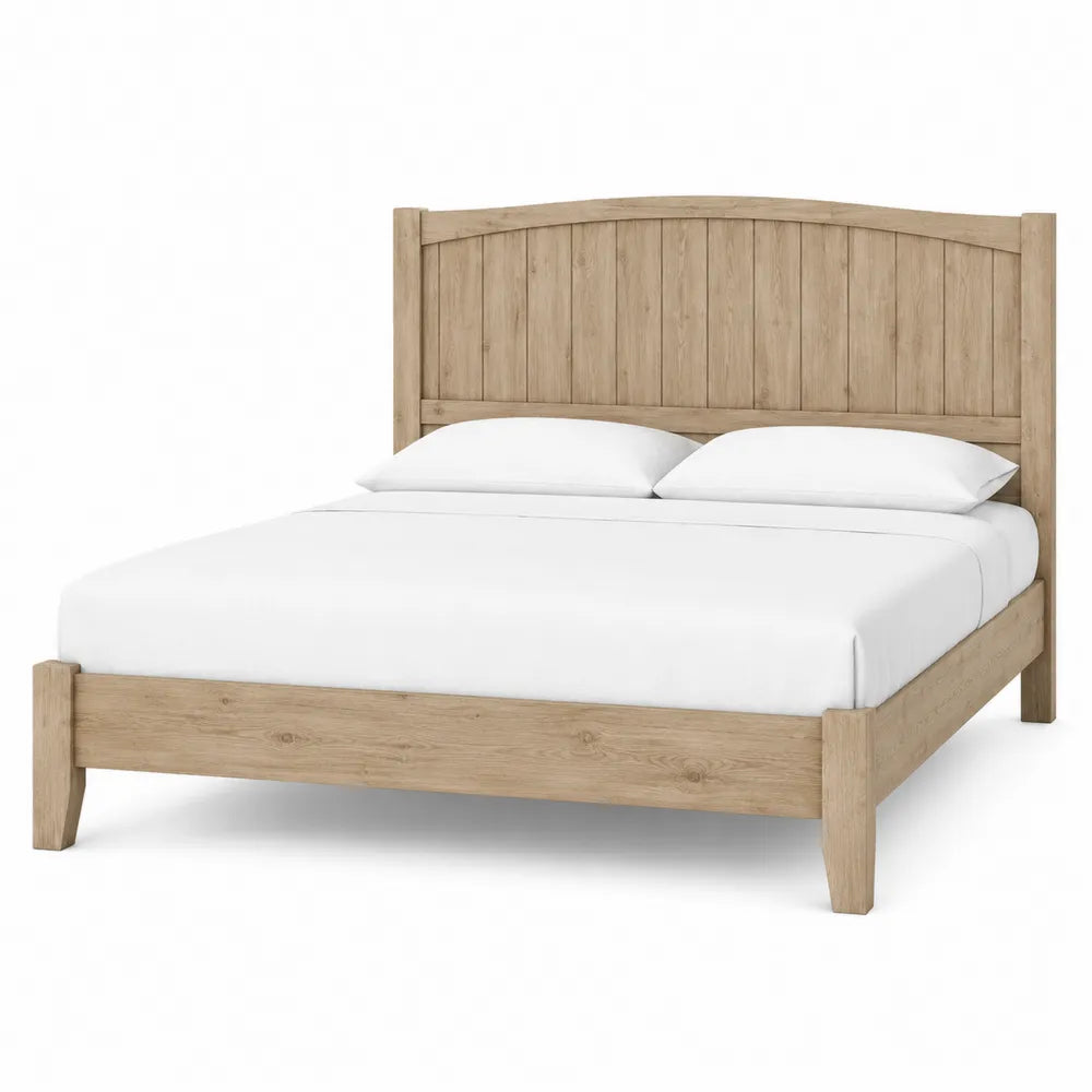 Queen Size Oak Wood Bed Frame