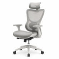 Ergonomic Mesh Office Chair with Adjustable Headrest and Armrests Gray